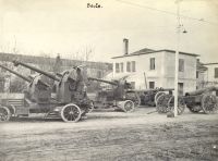 Beute nach der Isonzoschlacht - Fahrzeuge und Artillerie